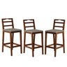 Conjunto com 3 Banquetas Madeira Maciça Denver - 1