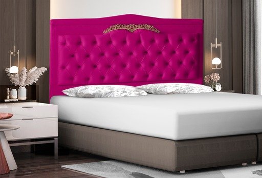 Cabeceira De Cama Box Queen 160 cm Barcelona Rosa Pink Dimazza Móveis - 2