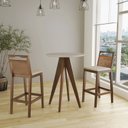 Ver imagem 2 de Conjunto com 2 Banquetas Madeira Maciça Rattan Vittoria