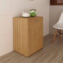 Ver imagem 4 de Escrivaninha Retrátil para Escritório Multiuso Articulável Amêndoa