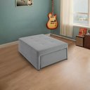 Ver imagem 4 de 4 em 1 Poltrona, Puff, Chaise e Cama Ares Cinza Estofama