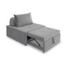 4 em 1 Poltrona, Puff, Chaise e Cama Ares Cinza Estofama - 1