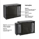 Ver imagem 7 de 4 em 1 Poltrona, Puff, Chaise e Cama Ares Cinza Estofama