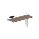 Ver imagem 1 de Complemento de Plataforma Corporativa 140x792 CPLPSC140 140cm Industrial Wanut e Branco Marrom