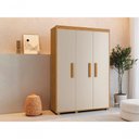 Ver imagem 4 de Guarda Roupa Solteiro Belize 100% Mdf Multiuso Camas Fênix Cinamomo-off White