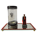 Ver imagem 1 de Kit Altar Porta Vela e Escultura Pomba Gira Exu - Selecione:exu