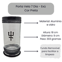 Ver imagem 2 de Kit Altar Porta Vela e Escultura Pomba Gira Exu - Selecione:exu