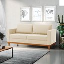 Ver imagem 2 de Sofá 3 Lugares 180cm Juliette Corino Base Madeira Castanho - D'rossi