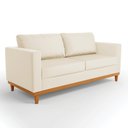 Ver imagem 4 de Sofá 03 Lugares Juliette Corino Base Madeira Castanho - D'rossi