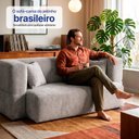 Ver imagem 7 de Sofá Cama Nômade 1,88m Xpand Tech Tecido Velourê Cinza Claro Cama Inbox
