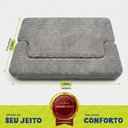 Ver imagem 3 de Sofá Cama Nômade 1,88m Xpand Tech Tecido Velourê Cinza Claro Cama Inbox