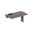 Ver imagem 1 de Complemento de Plataforma Corporativa 140x792 CPLPSC140 140cm Industrial Walnut e Grafito Marrom