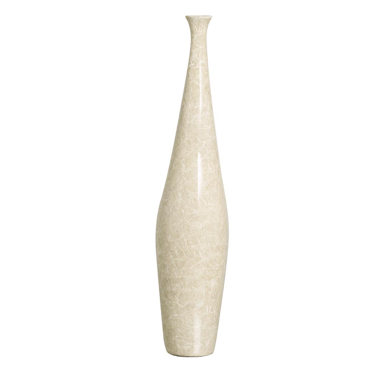 Vaso de Chão Grande de Cerâmica Dupla Faenza Bege Petra - 4