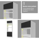 Ver imagem 7 de Armário de Cozinha Completa 270 cm Branco/Preto Glamy Madesa 17