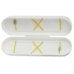 Estojo Branco Porta Escovas de Dente Creme Dental Portátil Crippa Mala Viagem Bolsa - 4