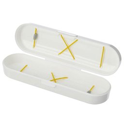 Estojo Branco Porta Escovas de Dente Creme Dental Portátil Crippa Mala Viagem Bolsa - 2
