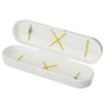 Estojo Branco Porta Escovas de Dente Creme Dental Portátil Crippa Mala Viagem Bolsa - 2