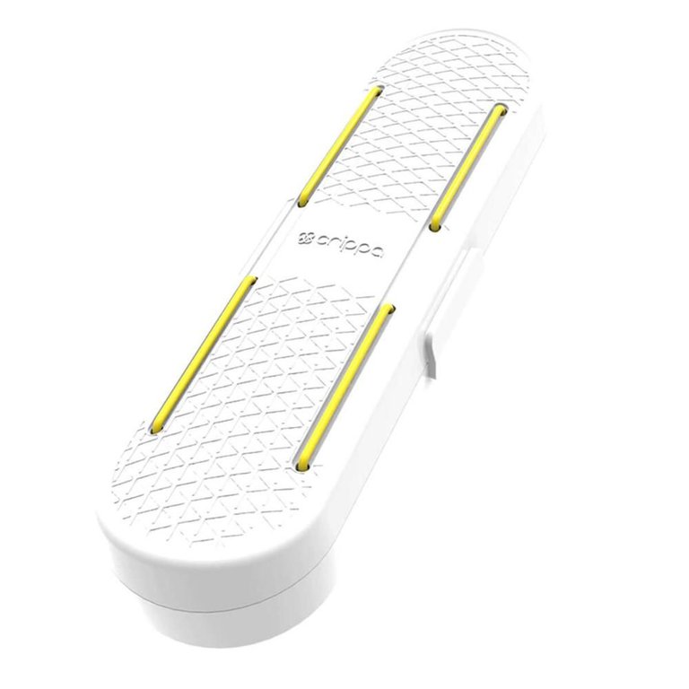 Estojo Branco Porta Escovas de Dente Creme Dental Portátil Crippa Mala Viagem Bolsa