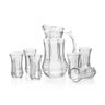 Conjunto Jarra de Vidro 1,8l e 6 Copos 250ml Emcasatem - 1