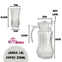 Ver imagem 2 de Conjunto Jarra de Vidro 1,8l e 6 Copos 250ml Emcasatem