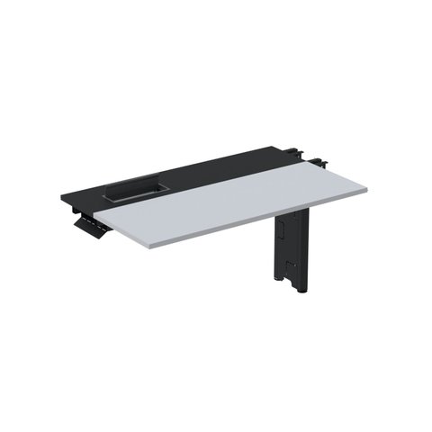Complemento de Plataforma Corporativa 140x792 CPLPSC140 140cm Industrial Cinza e Preto