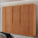 Ver imagem 3 de Guarda Roupa Casal Levi Mdf com 8 Portas 4 Gavetas Moderna Mobília
