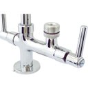 Ver imagem 3 de 2143 C80 Torneira Bancada Pia Cozinha Tubo Gourmet Preto P/ Filtro 1/4" ou Máquina Lavar Louça 3/4"