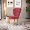 Ver imagem 2 de Jogo 4 Poltronas para Estúdio de Beleza Recepção Sala de Jantar Confortável Tecido Veludo
