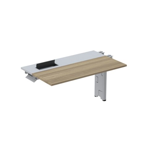 Complemento de Plataforma Corporativa 150x792 CPLPSC150 150cm Industrial Marrom e Cinza
