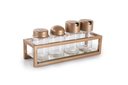 Ver imagem 2 de Galheteiro Dourado 4 Vidros - Linha Frame