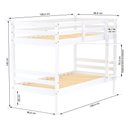Ver imagem 5 de Beliche Infantil Slim Madeira Maciça Branco Housin