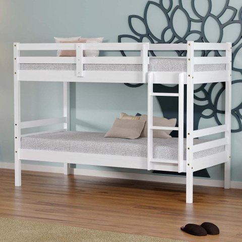 Beliche Infantil Slim Madeira Maciça Branco Housin