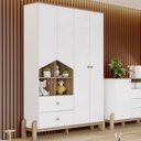 Ver imagem 2 de Guarda-roupa 4 Portas 2 Gavetas Ternura