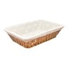 Cesto de Pão Retangular Tecido Natural - 28cm - Flor - 1