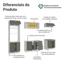 Ver imagem 4 de Armário de Cozinha Completa 270 Cm Branco/cinza Vik Madesa