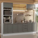 Ver imagem 1 de Armário de Cozinha Completa 270 Cm Branco/cinza Vik Madesa