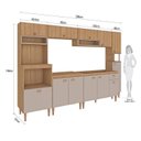 Ver imagem 4 de Cozinha Completa Modulada 6 Peças sem Tampo Marti Yescasa Mel/Cinza