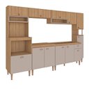 Ver imagem 2 de Cozinha Completa Modulada 6 Peças sem Tampo Marti Yescasa Mel/Cinza