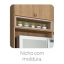 Ver imagem 6 de Cozinha Completa Modulada 6 Peças sem Tampo Marti Yescasa Mel/Cinza
