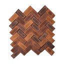 Ver imagem 5 de Revestimento Cerâmica Natural - Tijolinho Avezzano 9x19cm Marrom/Laranja
