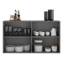 Ver imagem 6 de Aparador Buffet 4 Portas Suspenso Veneza Multimóveis V3594 Grafite