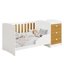 Ver imagem 3 de Berço Americano Multifuncional Atlanta Branco Fosco/savana - Reller Móveis