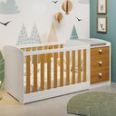 Ver imagem 6 de Berço Americano Multifuncional Atlanta Branco Fosco/savana - Reller Móveis