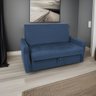 Sofá Cama para Sala de Estar Zaia com Baú Veludo Matrix - Azul - 1
