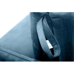 Sofá Cama para Sala de Estar Zaia com Baú Veludo Matrix - Azul - 5