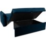 Sofá Cama para Sala de Estar Zaia com Baú Veludo Matrix - Azul - 4