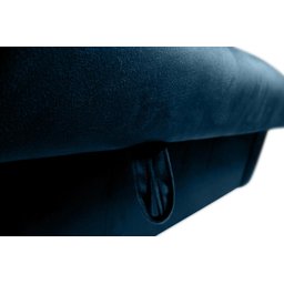 Sofá Cama para Sala de Estar Zaia com Baú Veludo Matrix - Azul - 7