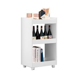 Balcão para Organizar Multiuso Modelo Jade para Casa Branco - 2