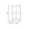 Balcão para Organizar Multiuso Modelo Jade para Casa Branco - 3