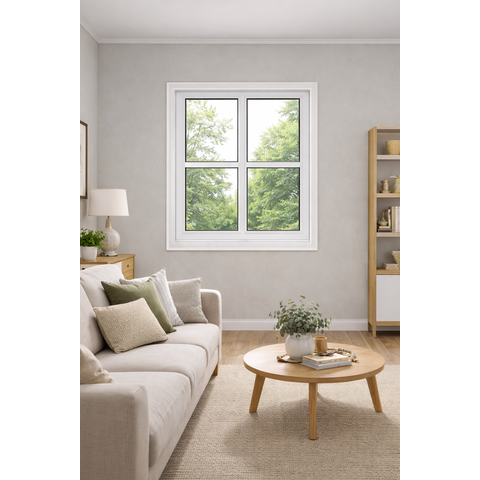Vitro Pivotante Quadriculado Branco 120x80 Linha 25